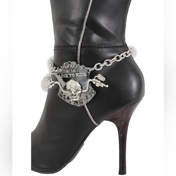 Harley Davidson, Ladies Boot Bracelets. Set of 2. NEW - Picture 8 of 8